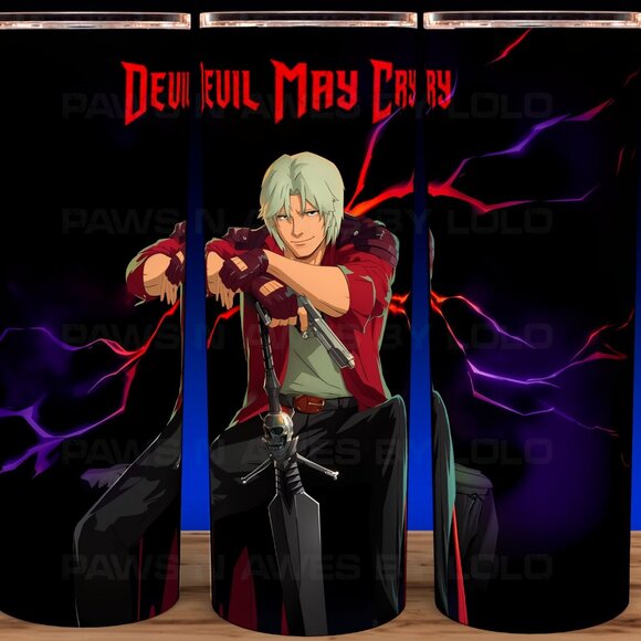 Devil May Cry Anime - Dante with Sword Cup Mug Tumbler 20oz - Picture 1 of 3